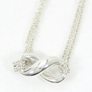 TIFFANY Co Infinity Necklace Sterling Silver